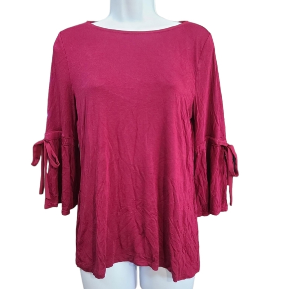 White House Black Market Tops - WHITE HOUSE BLACK MARKET Juliet sleeves S